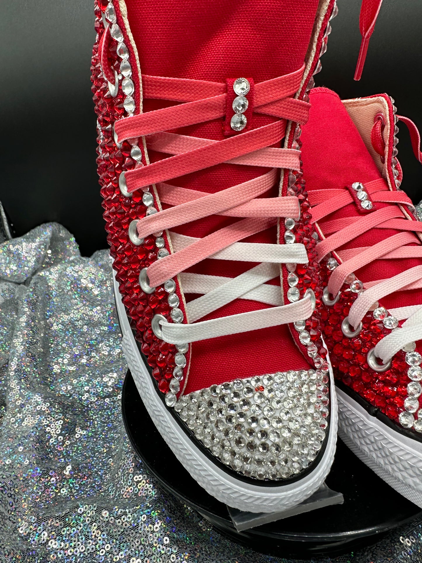 All Bling Converse Kicks- Adult High Top