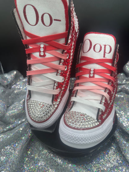 Greek'd Up Converse Collection-High Top-Delta Sigma Theta