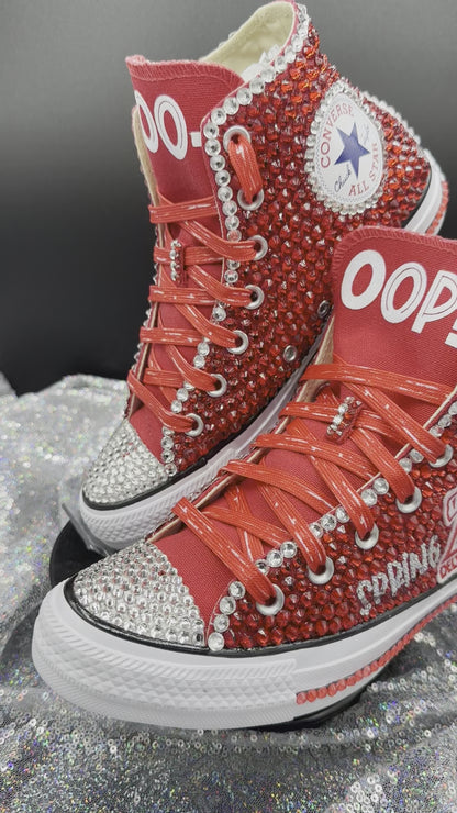 Greek'd Up Converse Collection-High Top-Delta Sigma Theta