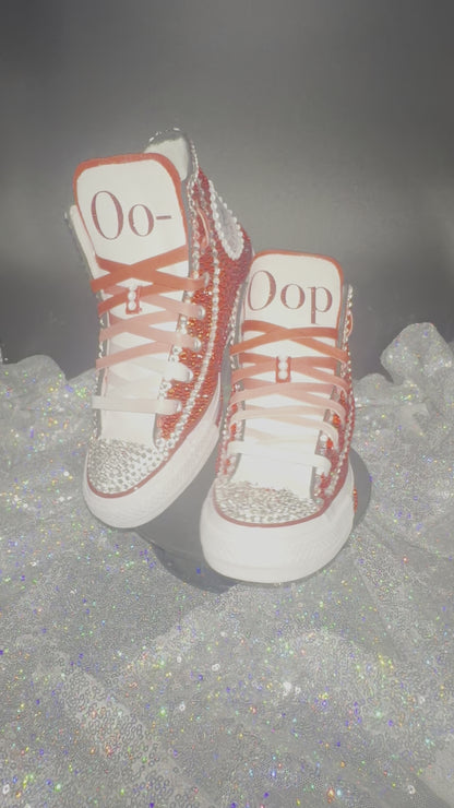 Greek'd Up Converse Collection-High Top-Delta Sigma Theta