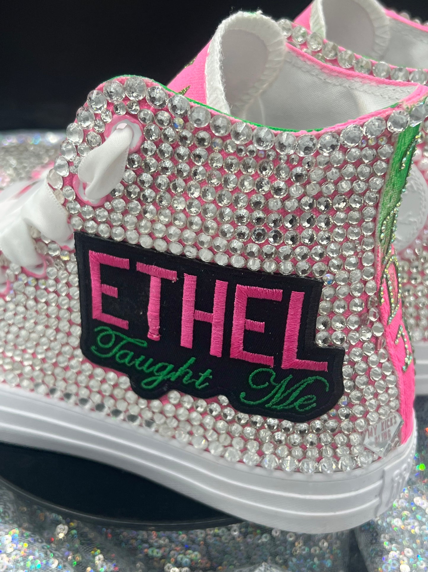 Greek'd Up Converse Collection-High Top-The Pretty Girl