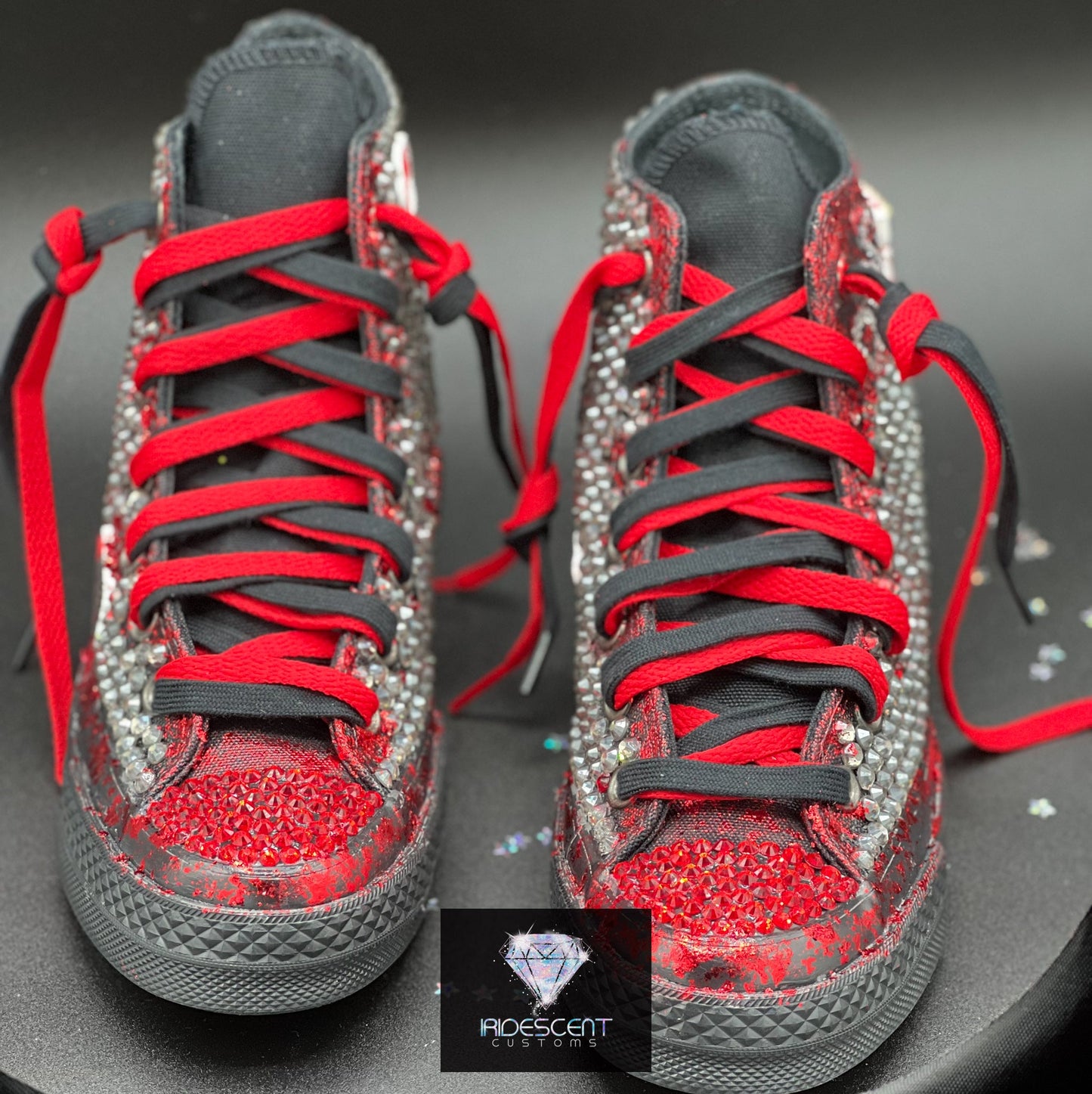 Greek'd Up Converse Collection-High Top-Delta Sigma Theta