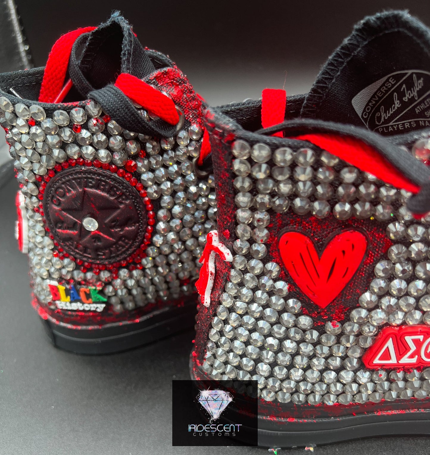 Greek'd Up Converse Collection-High Top-Delta Sigma Theta