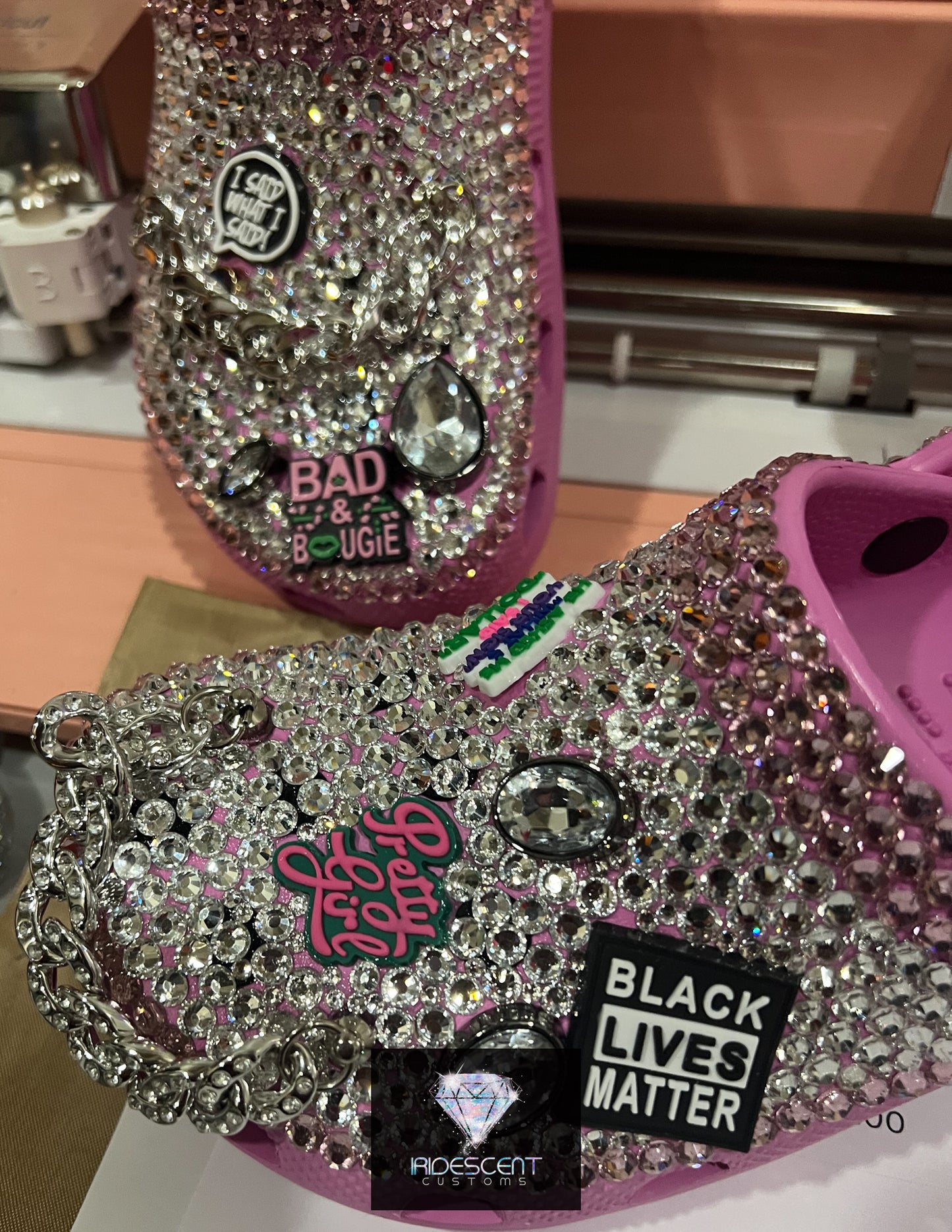 "All Blinged Out" Custom Crocs