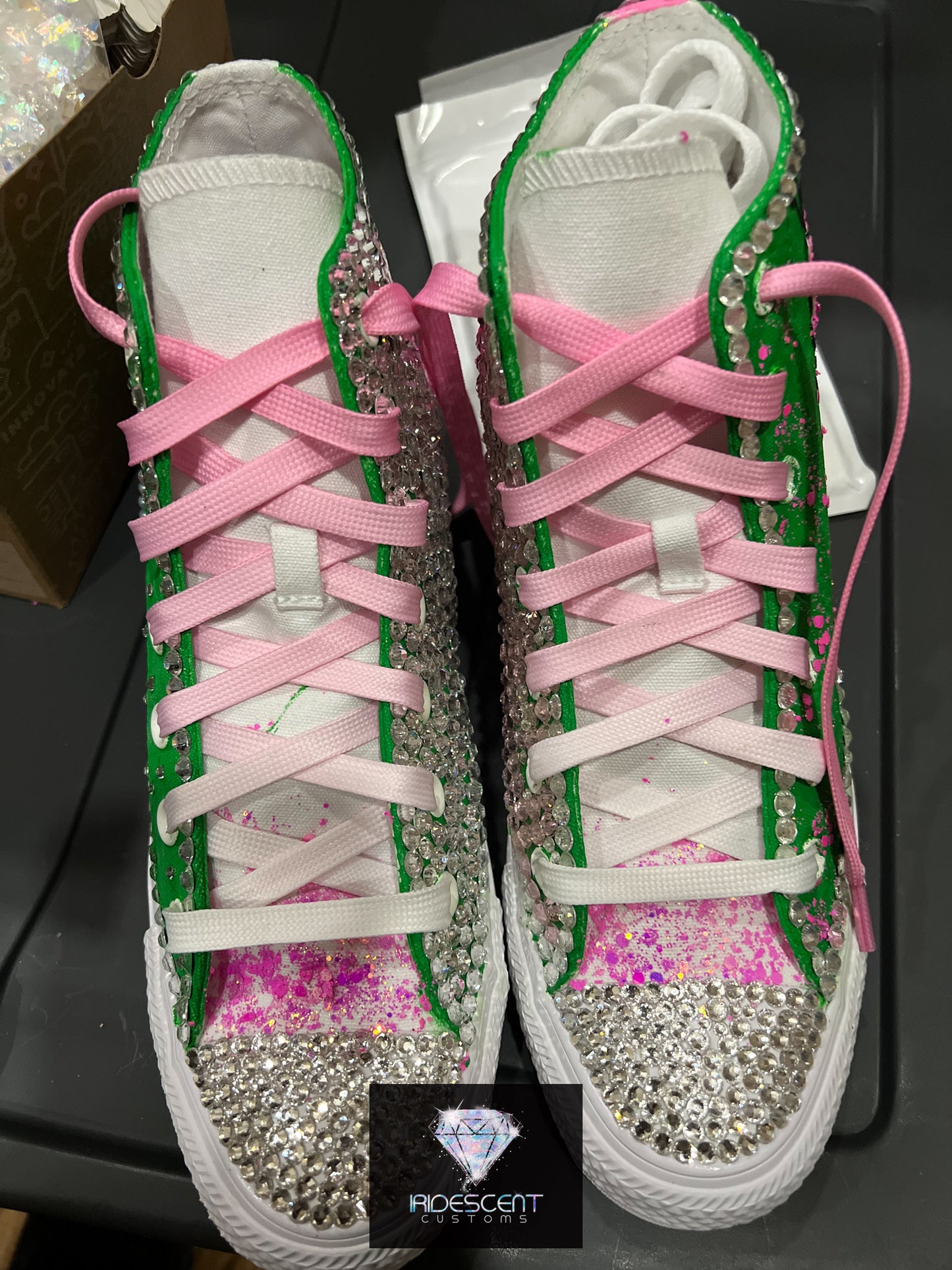 Greek'd Up Converse Collection-High Top-The Pretty Girl