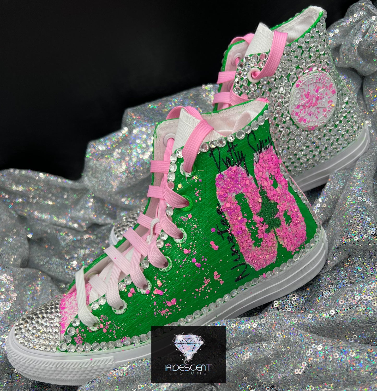 Greek'd Up Converse Collection-High Top-The Pretty Girl