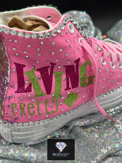 Greek'd Up Converse Collection-High Top-The Pretty Girl