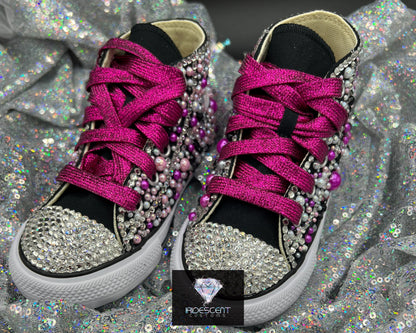 Diamonds & Pearls Converse-Kids