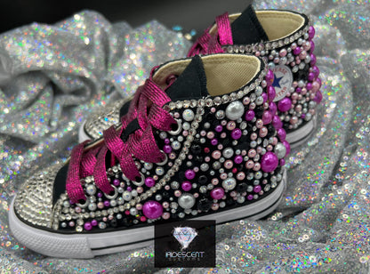 Diamonds & Pearls Converse-Kids