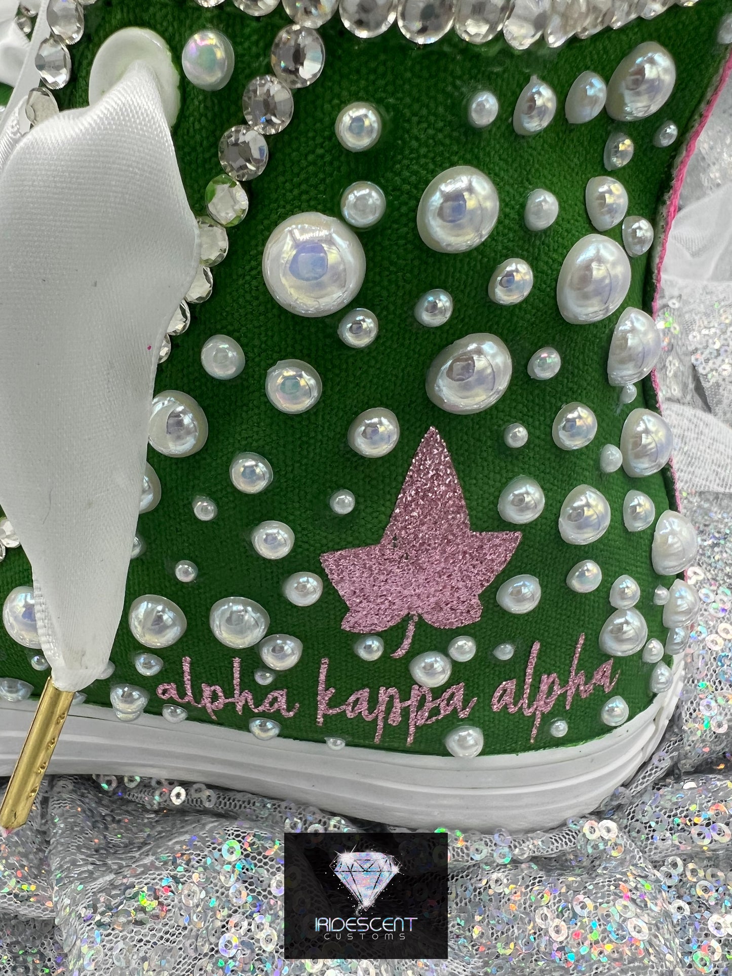 Greek'd Up Converse Collection-High Top-The Pretty Girl