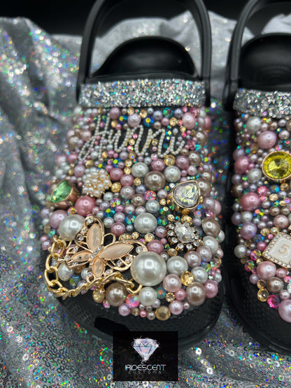 Diamonds & Pearls- Custom Crocs- ADULT