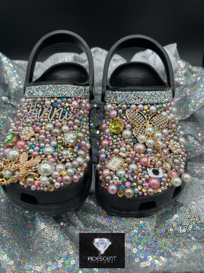 Diamonds & Pearls- Custom Crocs- ADULT