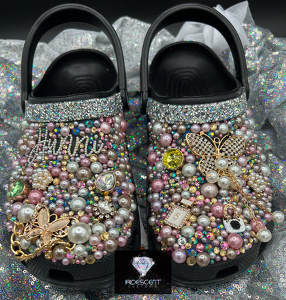 Diamonds & Pearls- Custom Crocs- ADULT