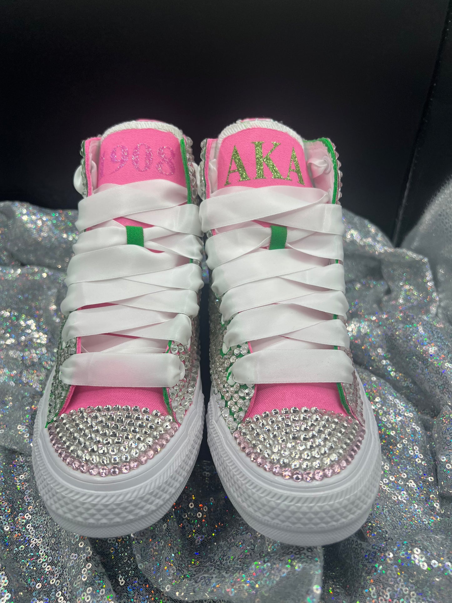 Greek'd Up Converse Collection-High Top-The Pretty Girl