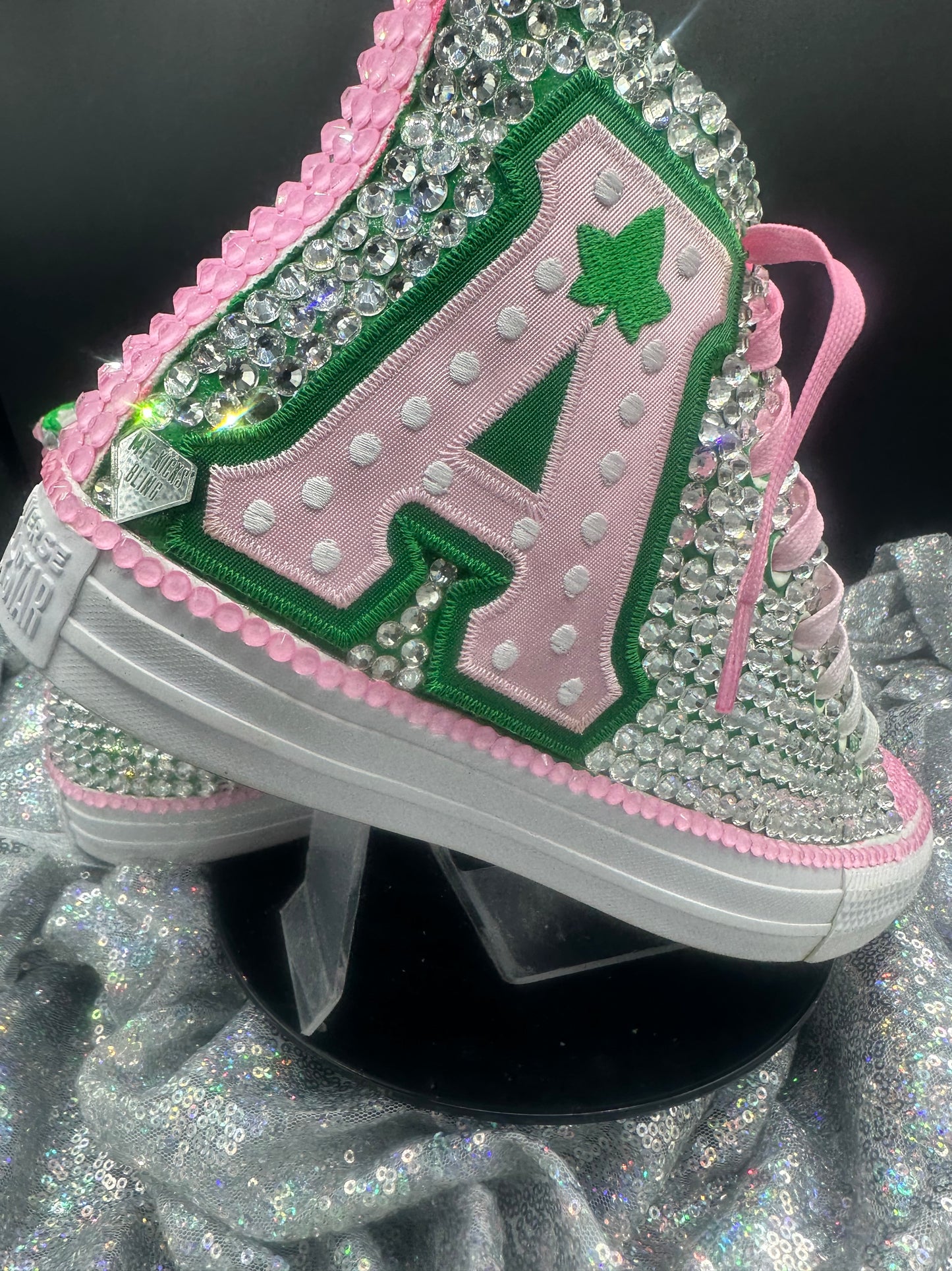 Greek'd Up Converse Collection-High Top-The Pretty Girl