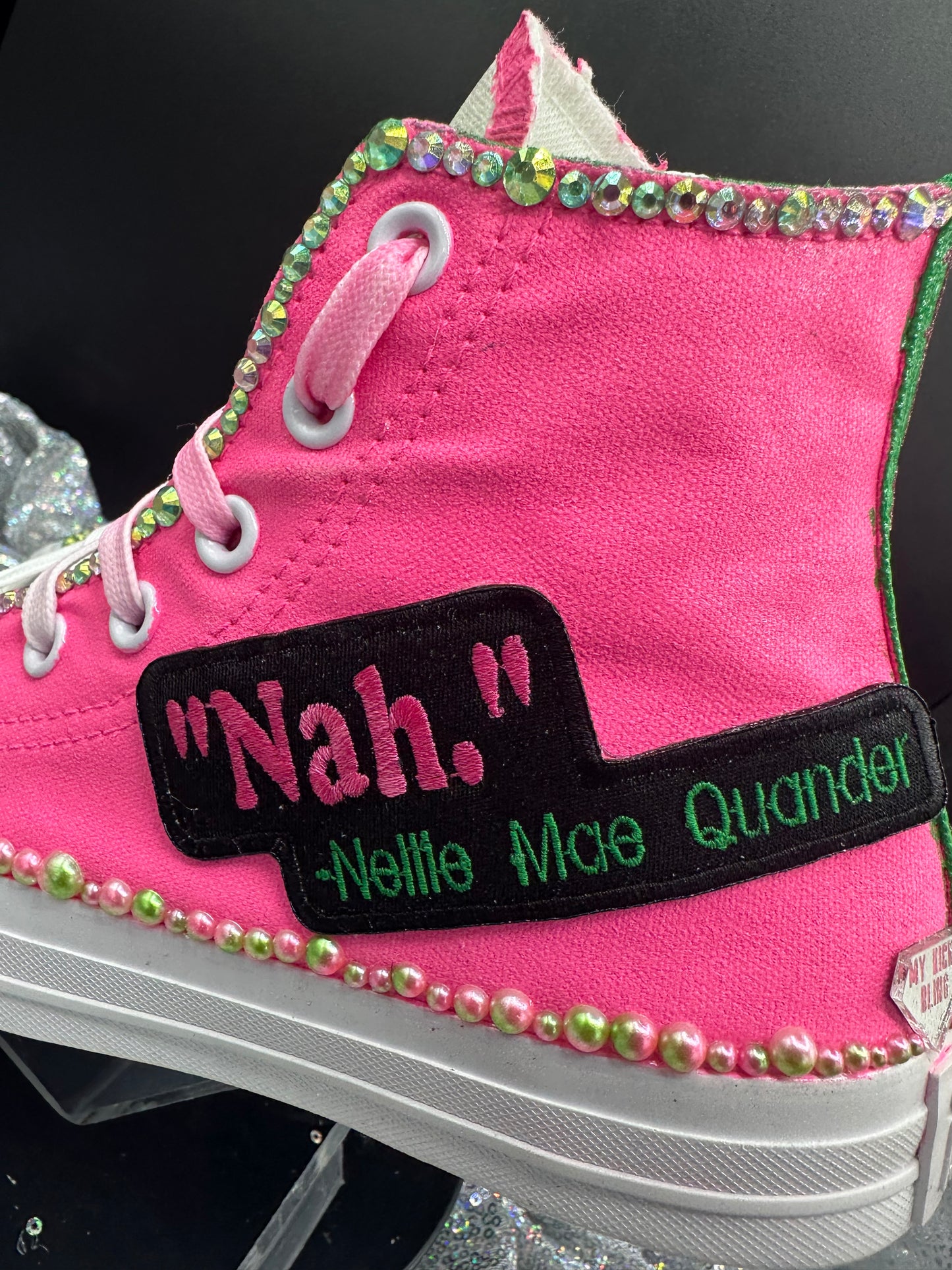 Greek'd Up Converse Collection-High Top-The Pretty Girl