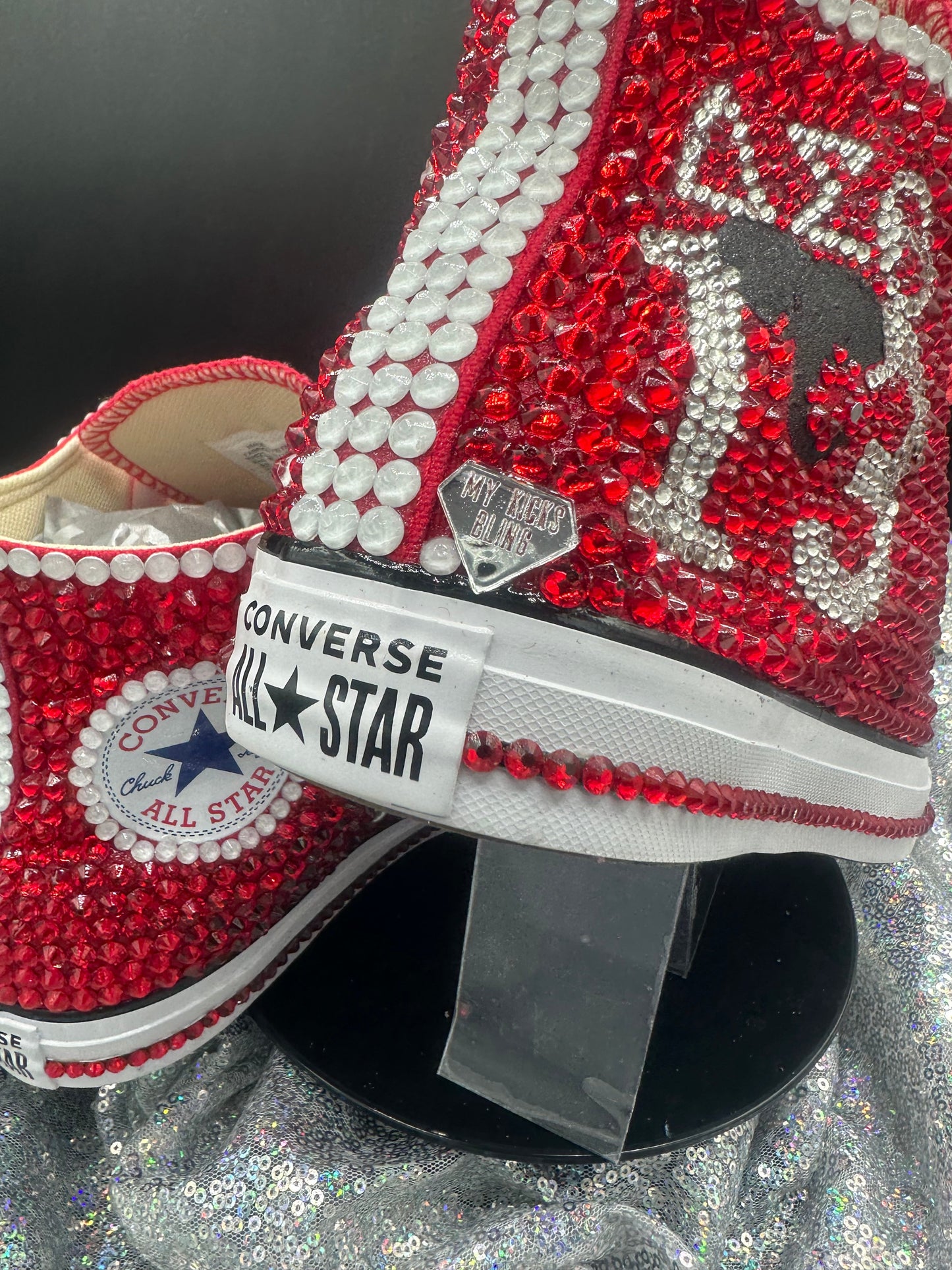 Greek'd Up Converse Collection-High Top-Delta Sigma Theta