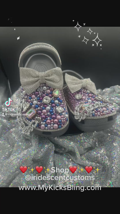 Diamonds & Pearls- Custom Crocs- ADULT