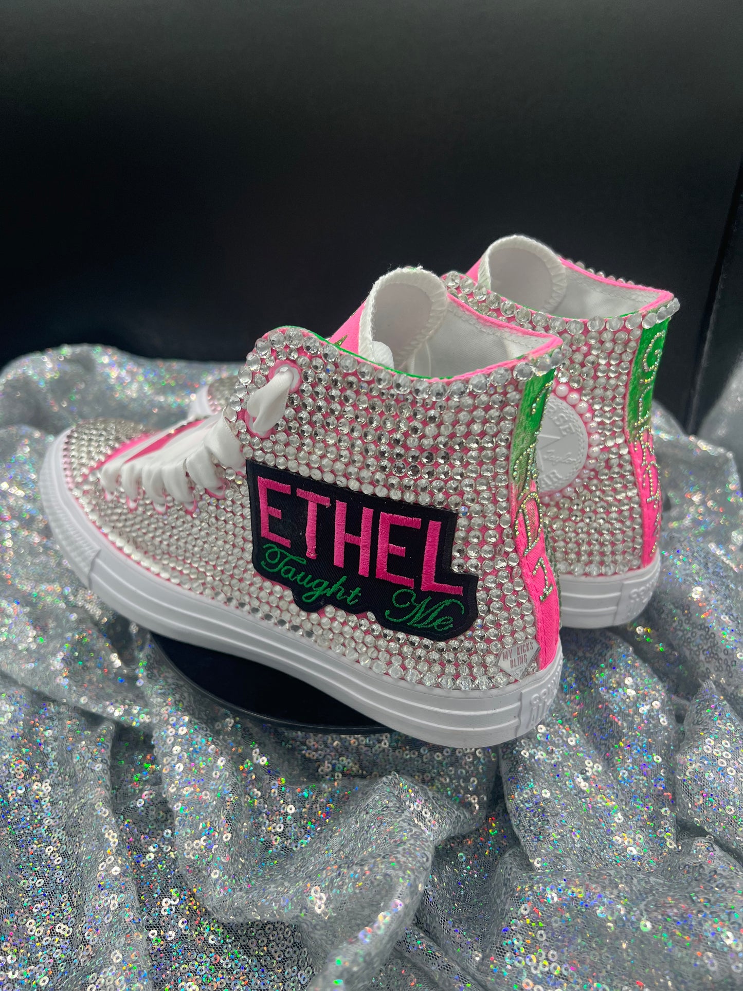 Greek'd Up Converse Collection-High Top-The Pretty Girl