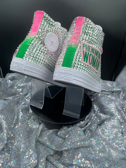 Greek'd Up Converse Collection-High Top-The Pretty Girl