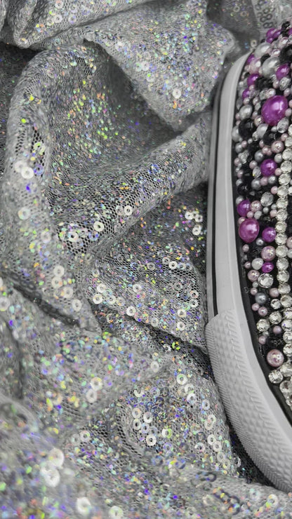 Diamonds & Pearls Converse-Kids