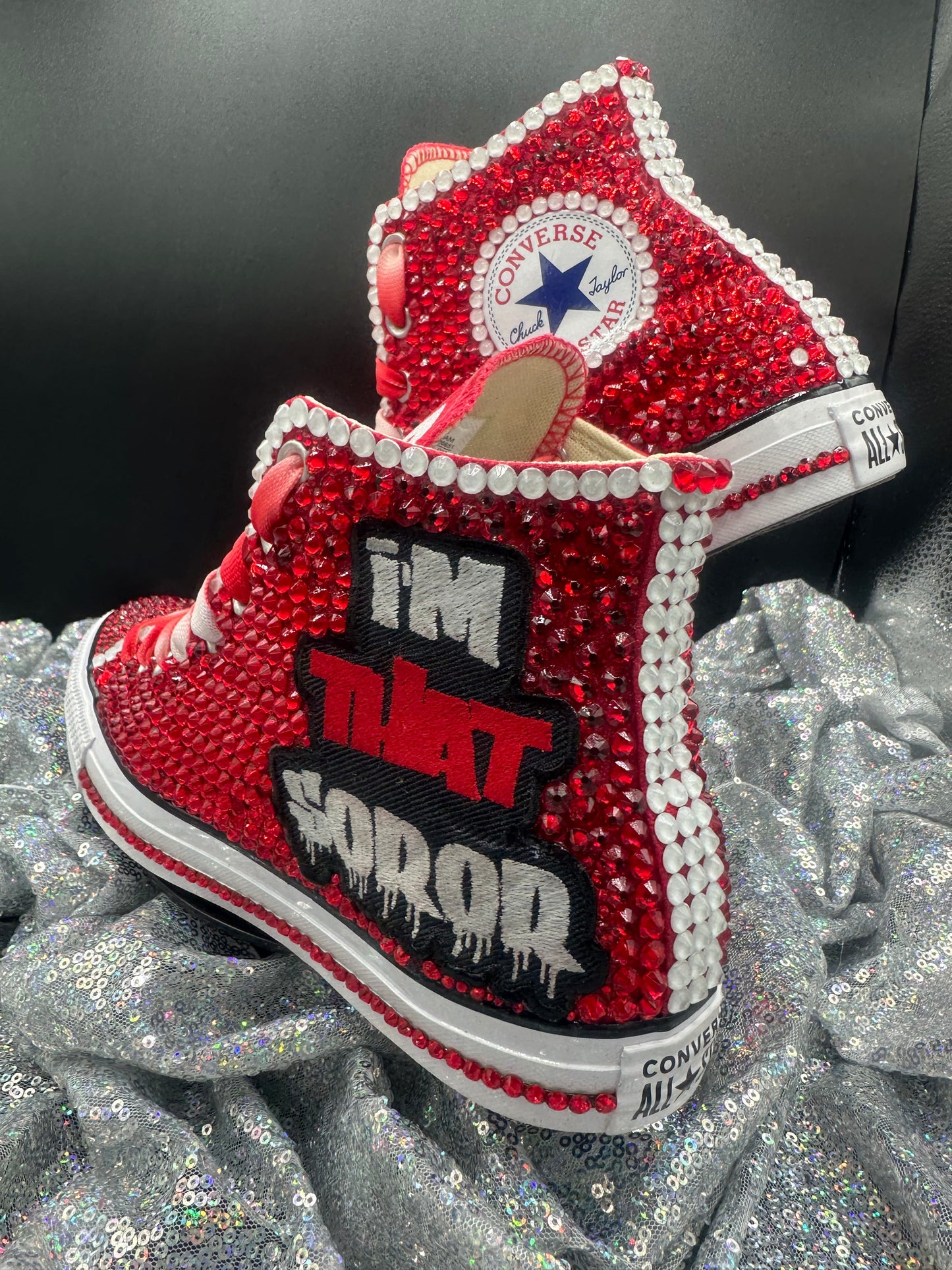 Greek'd Up Converse Collection-High Top-Delta Sigma Theta