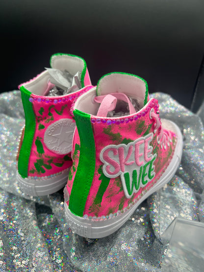 Greek'd Up Converse Collection-High Top-The Pretty Girl