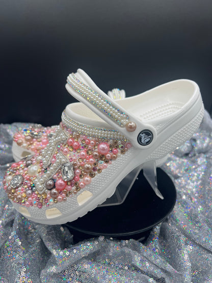 Diamonds & Pearls- Custom Crocs- ADULT