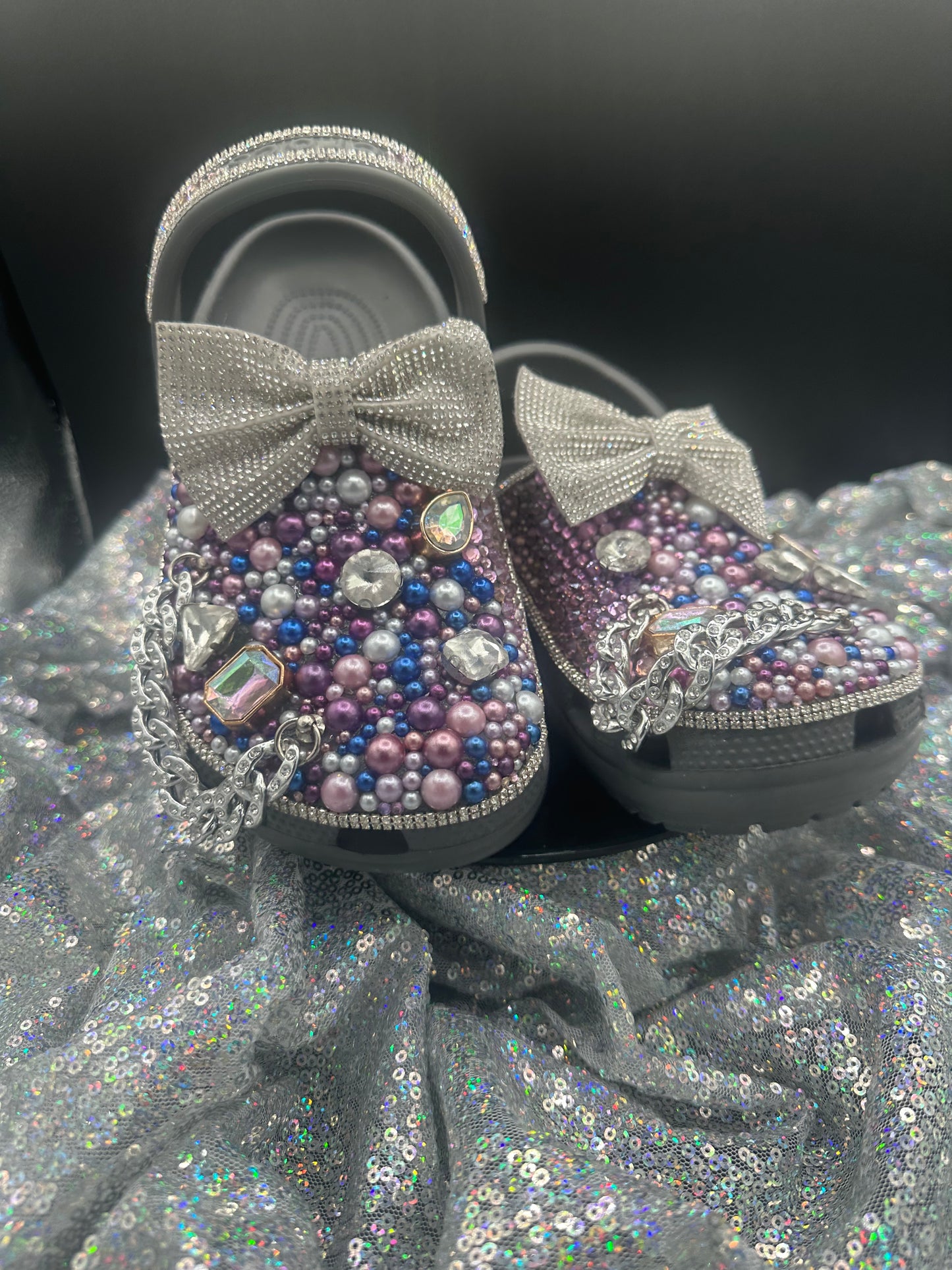 Diamonds & Pearls- Custom Crocs- ADULT