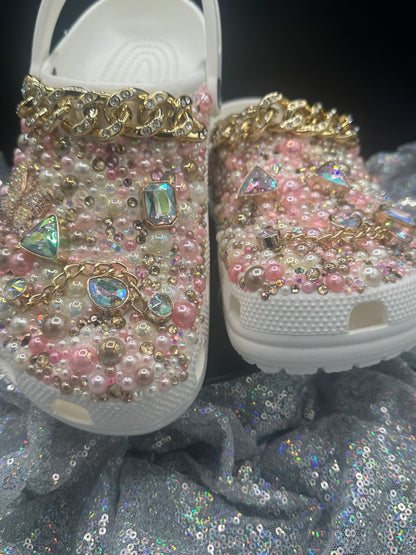 Diamonds & Pearls- Custom Crocs- ADULT