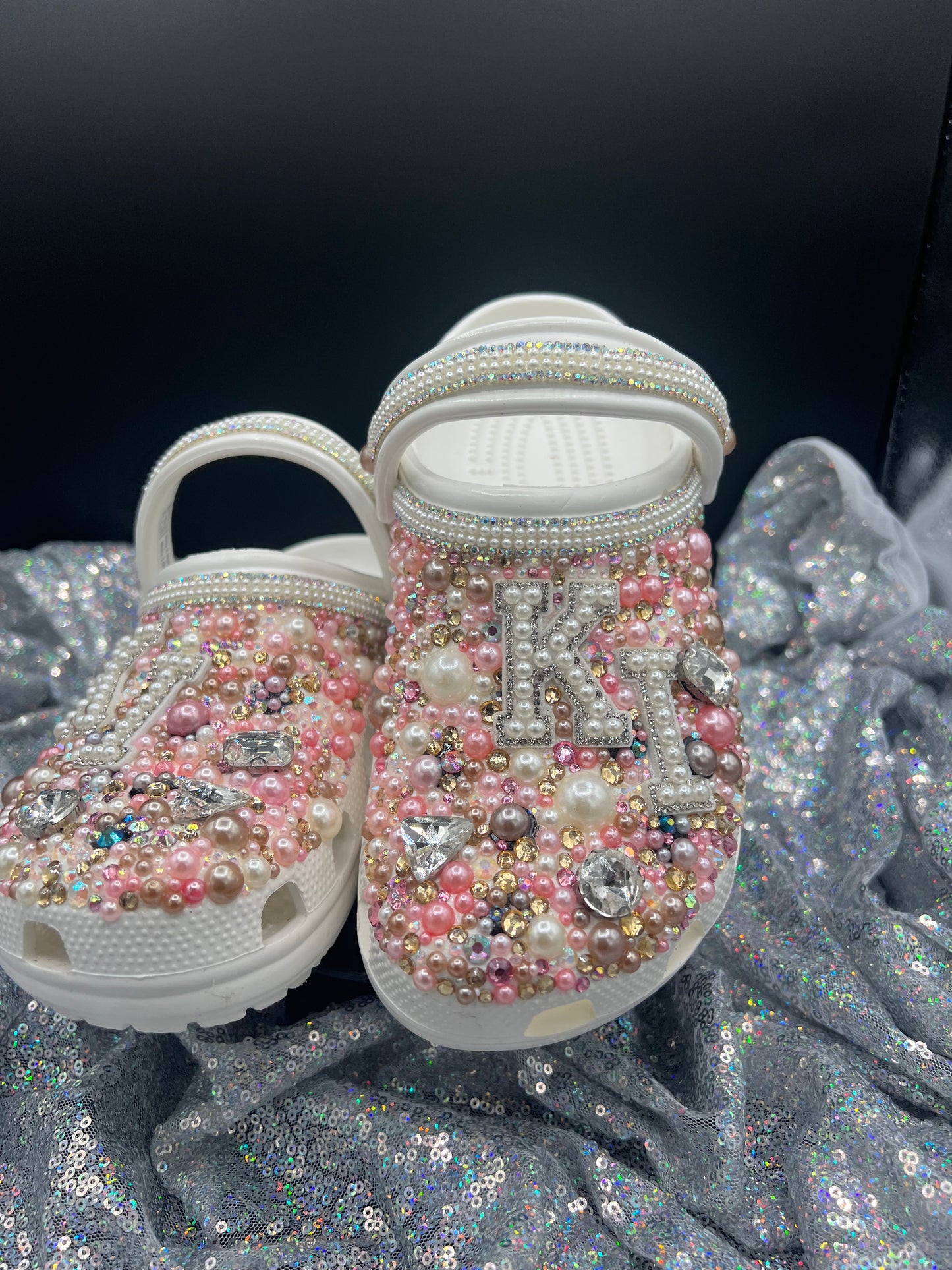 Diamonds & Pearls- Custom Crocs- ADULT