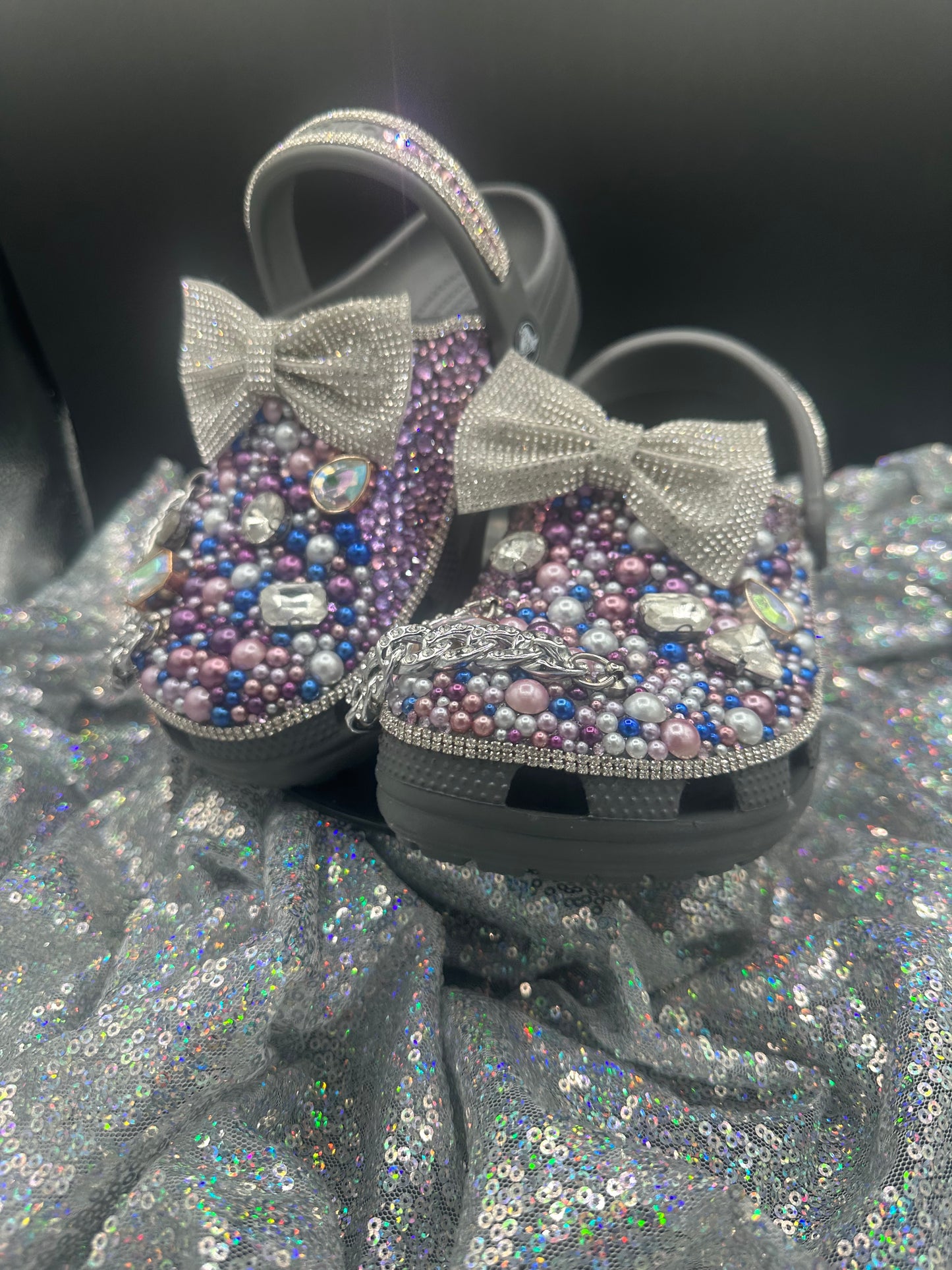 Diamonds & Pearls- Custom Crocs- ADULT