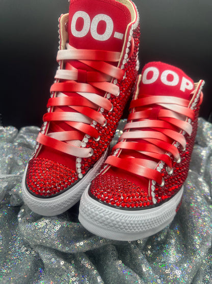 Greek'd Up Converse Collection-High Top-Delta Sigma Theta