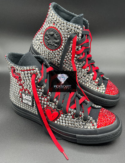 All Blinged Out! Adult Low Top Chucks