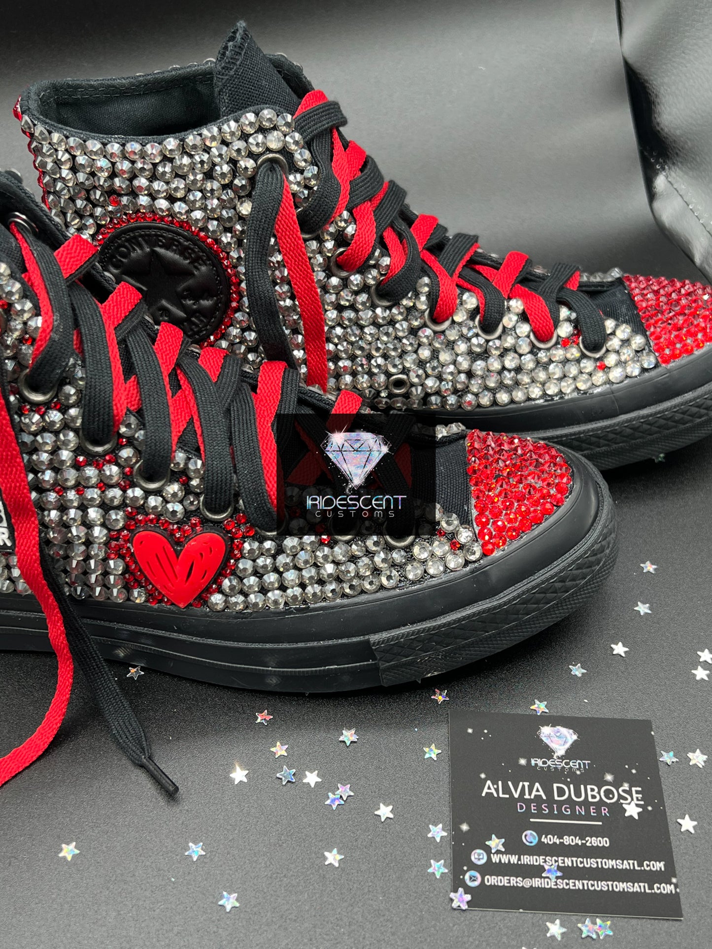 All Blinged Out! Adult Low Top Chucks