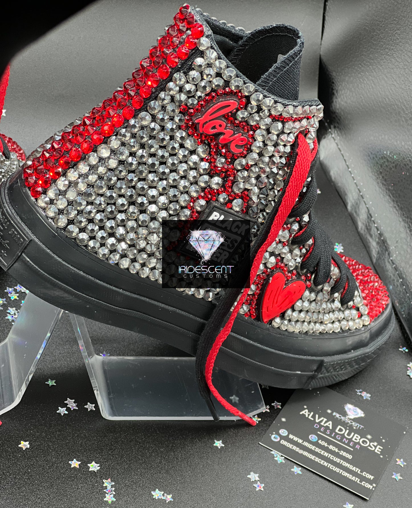 All Blinged Out! Adult Low Top Chucks