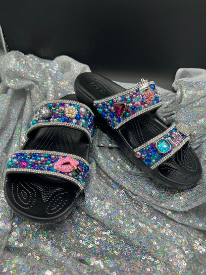 Embellished-Custom Croc Slides-Adult