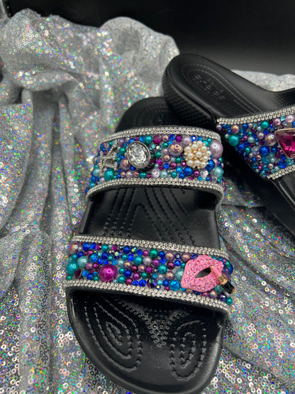 Embellished-Custom Croc Slides-Adult