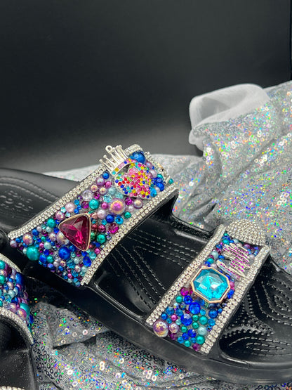 Embellished-Custom Croc Slides-Adult