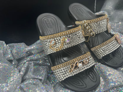 Embellished-Custom Croc Slides-Adult