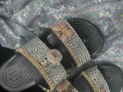 Embellished-Custom Croc Slides-Adult