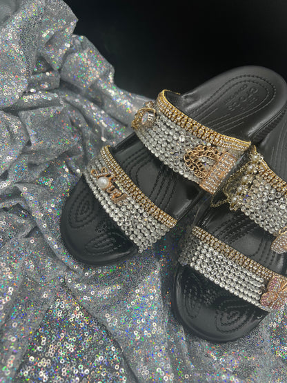 Embellished-Custom Croc Slides-Adult