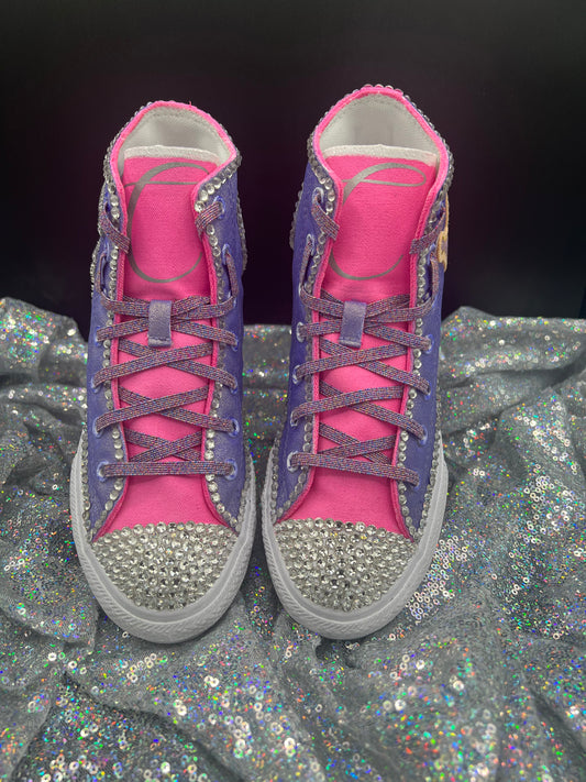 All Blinged Out Custom Converse-Kids