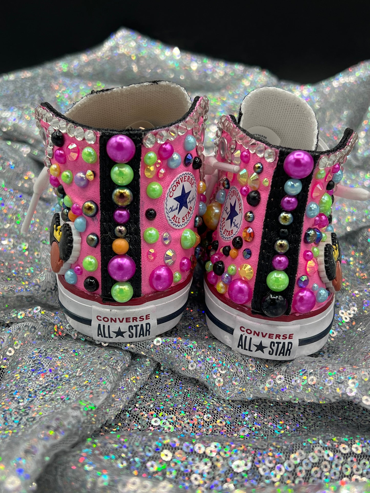 Diamonds & Pearls Custom Converse-Baby