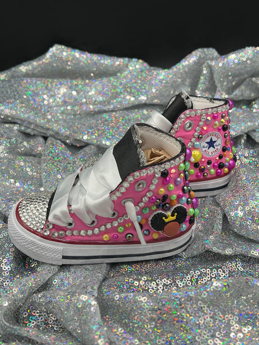 Diamonds & Pearls Custom Converse-Baby