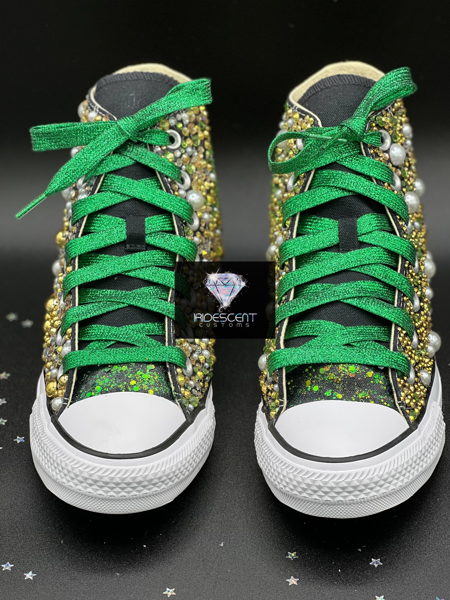 All Bling Converse Kicks- Adult High Top