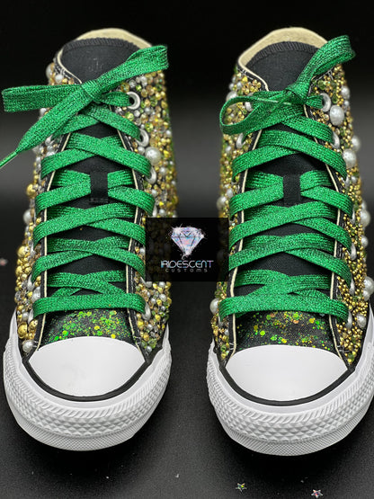 All Bling Converse Kicks- Adult High Top