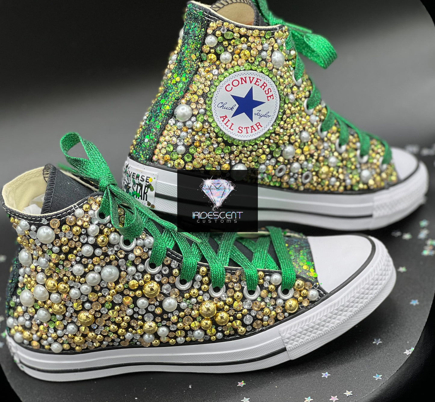 All Bling Converse Kicks- Adult High Top