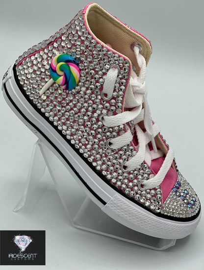 All Blinged Out Custom Converse-Kids