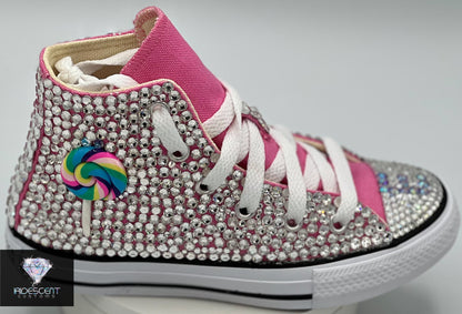 All Blinged Out Custom Converse-Kids